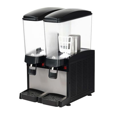 Omake Karıştırıcılı Manuel Dikdörtgen İkili Soğuk İçecek Dispenseri, 2x20 L - 1