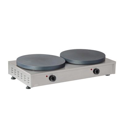 Omake KRP04.E21 Teflon Düz Çiftli Krep Makinesi, Elektrikli - 1