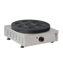 Omake KRP04.E11 Single Teflon 7 Compartment Crepe Maker, Electric - Omake