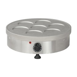 Omake KRP11.E11 Teflon Free 7 Compartment Single Crepe Maker, Electric - Omake