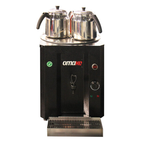 Omake Şamandıralı Çay Kazanı, 2 Demlikli, 23 L, Elektrikli, Siyah - Omake