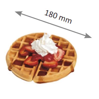 Omake WFL01.E22 Z5F Square Model Double Waffle Maker with Timer, Electric - Omake