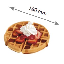 Omake WFL01.E22 Z5F Zamanlayıcılı Kare Model Çiftli Waffle Makinesi, Elektrikli - Thumbnail