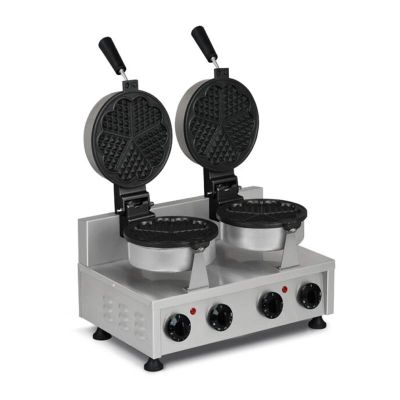 Omake WFL11.E22 Double Heart Waffle Maker with Timer, Electric - Omake