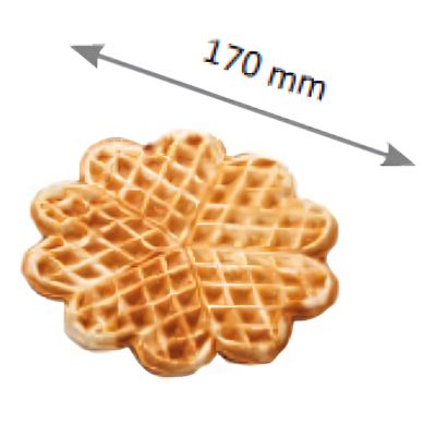 Omake WFL11.KLP Heart Waffle Mould Set - Omake