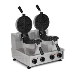 Omake WFL12.E22 American Double Waffle Maker with Timer, Electric - Omake
