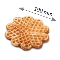 Omake WFL21 Küçük Çiçek Waffle Kalıp Takımı, 19 cm - Thumbnail