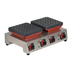 Omake PFR.01.E21 Manuel Zamanlayıcılı Poffertjes Çiftli Makinesi, Elektrikli - Omake