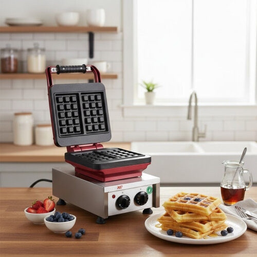 Omake WFL21.E12 Z5F Kare Model Zamanlayıcılı Manuel Waffle Makinesi, Elektrikli - 2