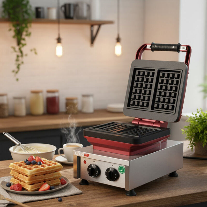 Omake WFL21.E12 Z5F Zamanlayıcılı Belçika Waffle Makinesi, Elektrikli - Omake