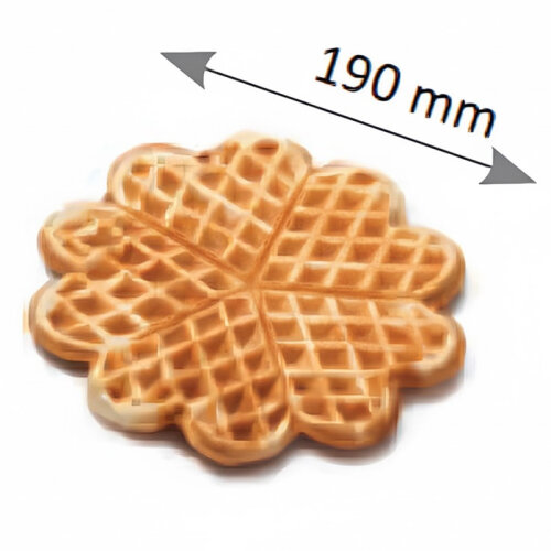 Omake WFL21.E12 Z5F Zamanlayıcılı Küçük Çiçek Model Tekli Waffle Makinesi, Elektrikli - 2