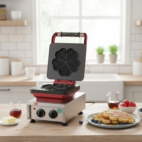 Omake WFL21.E12 Z5F Zamanlayıcılı Küçük Çiçek Model Tekli Waffle Makinesi, Elektrikli - 2