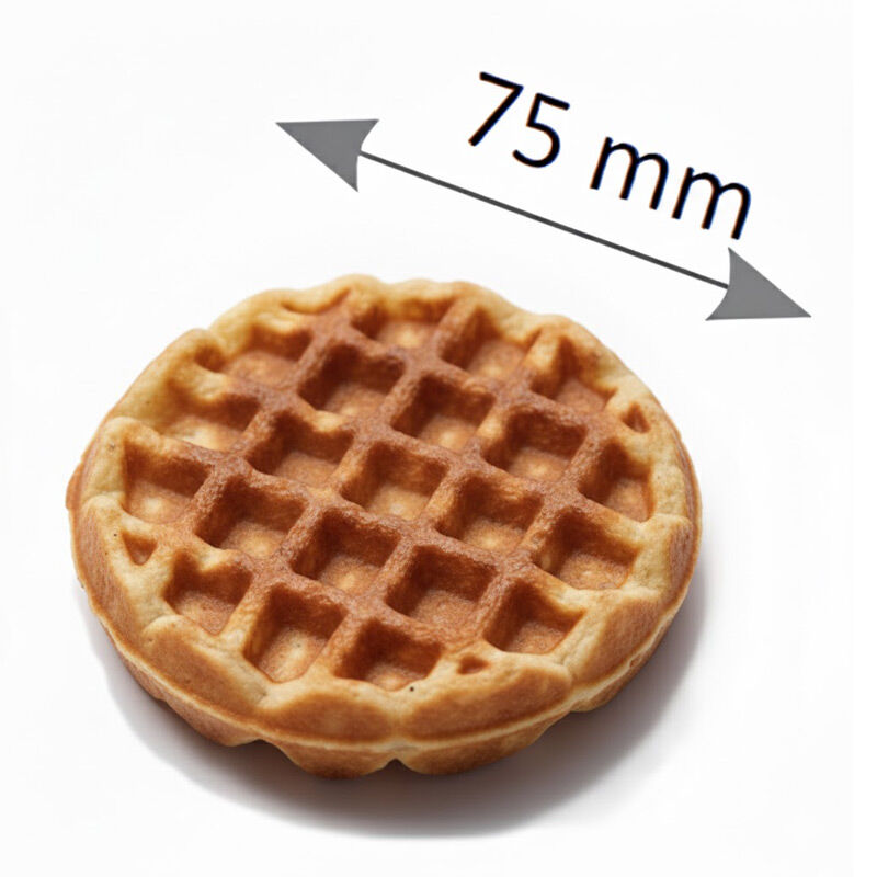 Omake WFL21.E12 Z5F Zamanlayıcılı Yuvarlak Mini Belçika Tekli Waffle Makinesi, Elektrikli - Omake