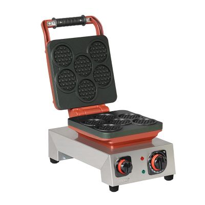 Omake WFL21.E12 Z5F Zamanlayıcılı Yuvarlak Mini Belçika Tekli Waffle Makinesi, Elektrikli - 1