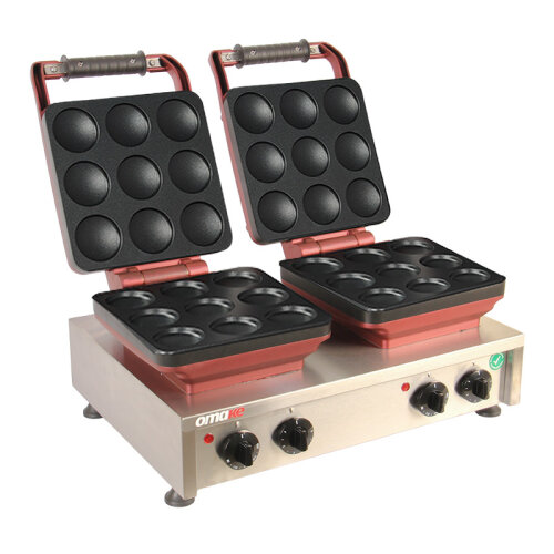Omake WFL21.E22 Balls İkili Waffle Makinesi, 64 mm, Elektrikli - 1