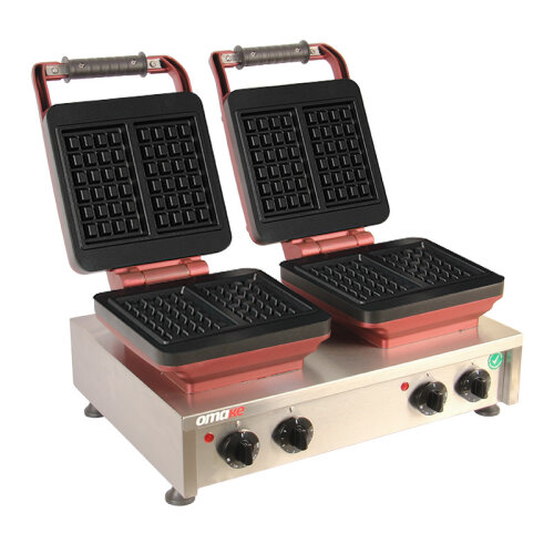 Omake WFL21.E22 Z5F 0201 Zamanlayıcılı Belçika Çiftli Waffle Makinesi, Elektrikli - 1