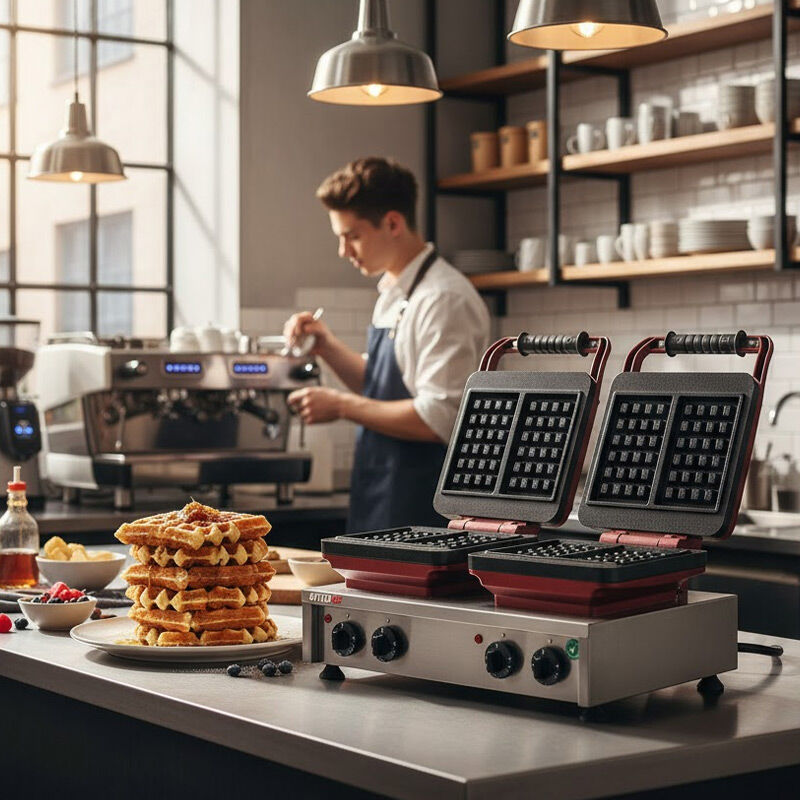 Omake WFL21.E22 Z5F 0201 Zamanlayıcılı Belçika Çiftli Waffle Makinesi, Elektrikli - Omake