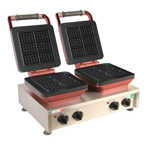 Omake WFL21.E22 Z5F 0301 Zamanlayıcılı Mini Belçika Çiftli Waffle Makinesi, Elektrikli - 1