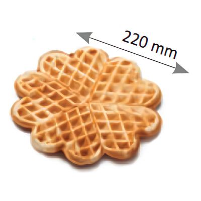 Omake WFL21.E22 Z5F 1401 Zamanlayıcılı Büyük Çiçek Çiftli Waffle Makinesi, Elektrikli - Omake