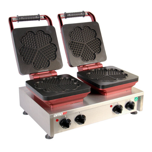 Omake WFL21.E22 Z5F 1401 Zamanlayıcılı Büyük Çiçek Çiftli Waffle Makinesi, Elektrikli - 1