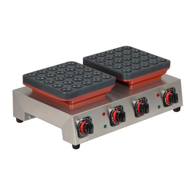 Omake PFR.01.E21 Manuel Zamanlayıcılı Top Poffertjes Çiftli Makinesi, Elektrikli - 1
