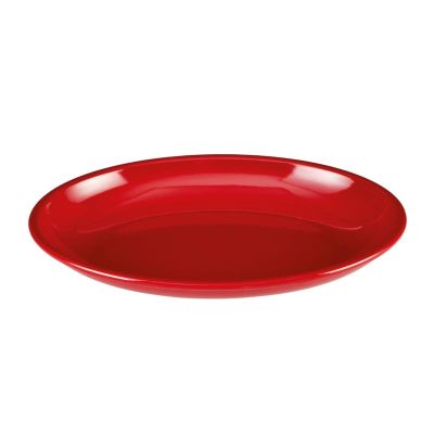 Zicco K-2002 Oval Melamin Teşhir Tabağı, 35x26x4.5 cm, Kırmızı - 1