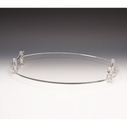 Zicco ZCP-583 Akrilik Oval Teşhir Standı, 60x40 cm - Zicco