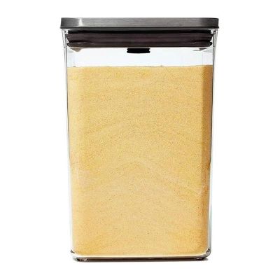 Oxo 3118200 Çelik Kapak Kare Saklama Kabı, 4 L - 1