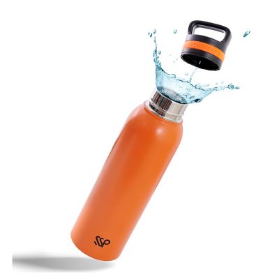 Ozdusk Paslanmaz Çelik Çift Duvarlı Macera Termosu, 630 ml, Turuncu - 2