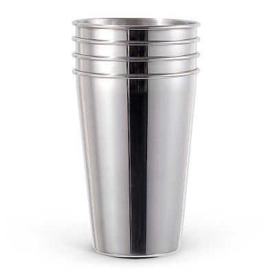 Ozdusk Paslanmaz Çelik Kokteyl Bardağı, 475 ml, 4 Adet, Gri - 2