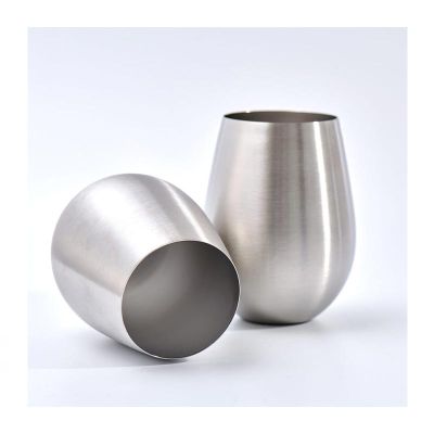 Ozdusk Paslanmaz Çelik Şarap Kadehi, 530 ml, 4 Adet, Gri - 4