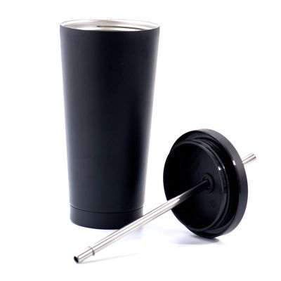 Ozdusk Paslanmaz Pipetli Termos Matara, 500 ml, Siyah - 1