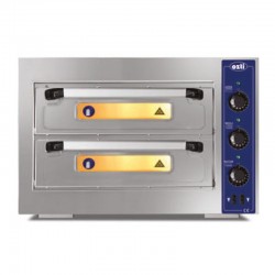 Ozti 083.8890.P5050.02 Double Deck Countertop Pizza/Bakery Oven with Two Independent Chambers - Thumbnail