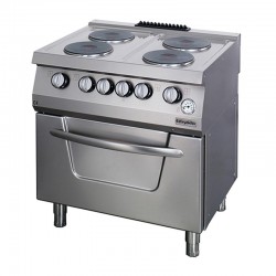 فرن Öztiryakiler 4 موقد مع فرن، 80 × 70 × 85 سم، كهربائي - Öztiryakiler