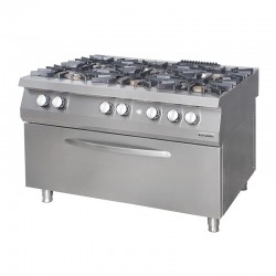 Öztiryakiler 6 Burner Rack with Large Oven, Electric - Öztiryakiler