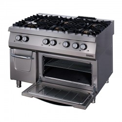 Öztiryakiler 6 Burner Rack with Oven, 120x90x85 cm, Gas - Öztiryakiler