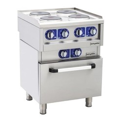 Öztiryakiler 600 Series 4 Burner Rack with Oven, 60x60x85 cm, Electric - Öztiryakiler