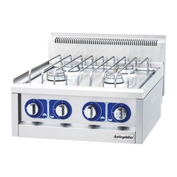Öztiryakiler 600 Series 4 Burner Set Top Cooker, 60x60x26 cm, Gas - Öztiryakiler