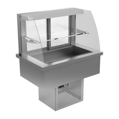 Öztiryakiler Ankastre Mini Soğuk Self Servis Teşhir Dolabı, 90 L - 1