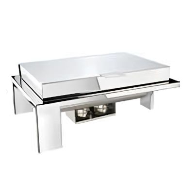 Öztiryakiler Ayaklı Dikdörtgen Chafing Dish, GN 1-1, 9 L, Jel Yakıtlı - 1