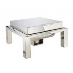 Öztiryakiler Ayaklı Dikdörtgen Chafing Dish, GN 2/3,6 L, Jel Yakıtlı - Öztiryakiler