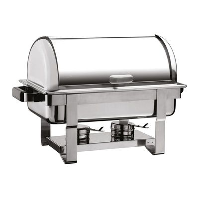 Öztiryakiler Yekpare Rolltop Kapaklı Was Ayaklı Chafing Dish, GN 1/1, Elektrikli - 1
