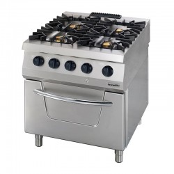 Öztiryakiler Closed Rack with Cast Iron Oven, 80x90 cm, Gas - Öztiryakiler