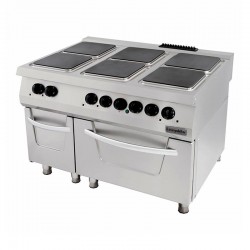 Öztiryakiler Cooker, Oven, Electric, 6 Open Fire, Square Plate - Öztiryakiler