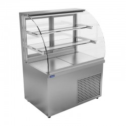 Öztiryakiler Curved Glass Display Cabinet, 290 L - Öztiryakiler