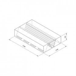 Öztiryakiler Double Wall Hood with Box Type Filter, 250x250 cm - Öztiryakiler