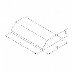 Öztiryakiler Double Wall Hood with Box Type Filter, 300x150 cm - Öztiryakiler
