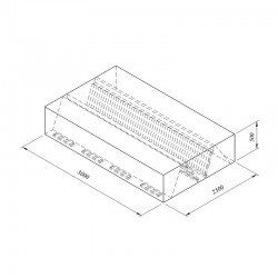 Öztiryakiler Double Wall Hood with Box Type Filter, 300x250 cm - Öztiryakiler