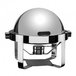 Öztiryakiler Flat Footed Chafing Dish, Spherical Cover, Gel Fuelled + Electric - Öztiryakiler