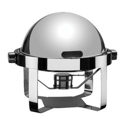 Öztiryakiler Flat Footed Chafing Dish with Spherical Lid, Gel Fuelled - Öztiryakiler